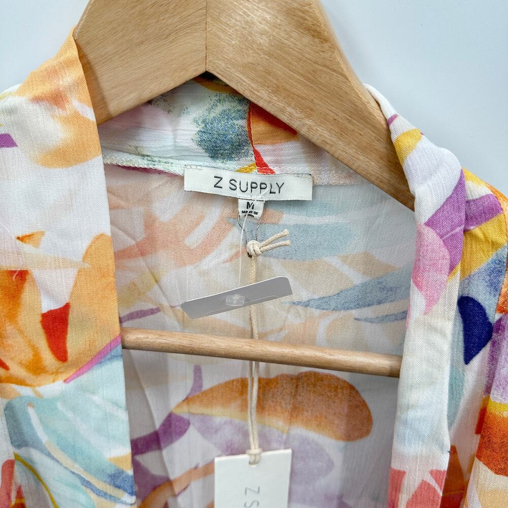 Z SUPPLY NWT Evereve Palm Multicolor Kimono Wrap // M - Picture 8 of 12